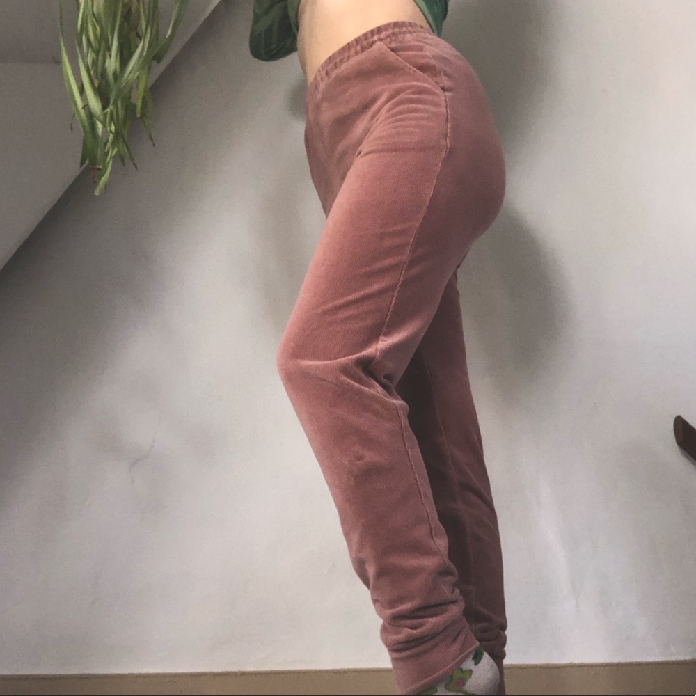 Muted Pink, Soft Corduroy Lounge Joggers